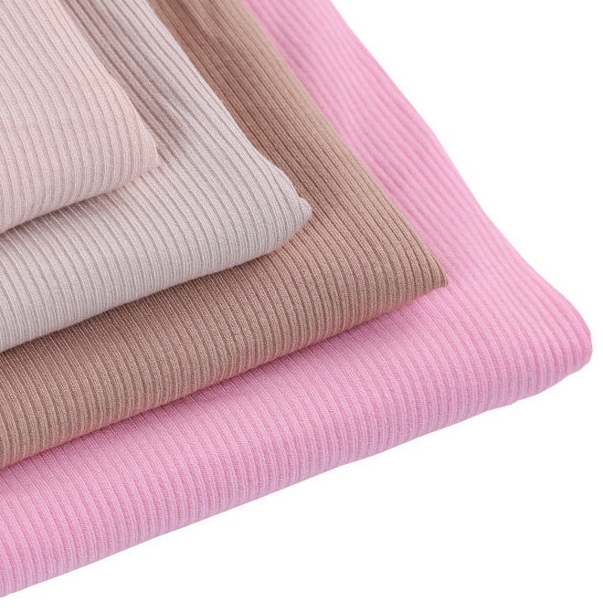 Modal Cotton Spandex 2x2 Rib Fabric