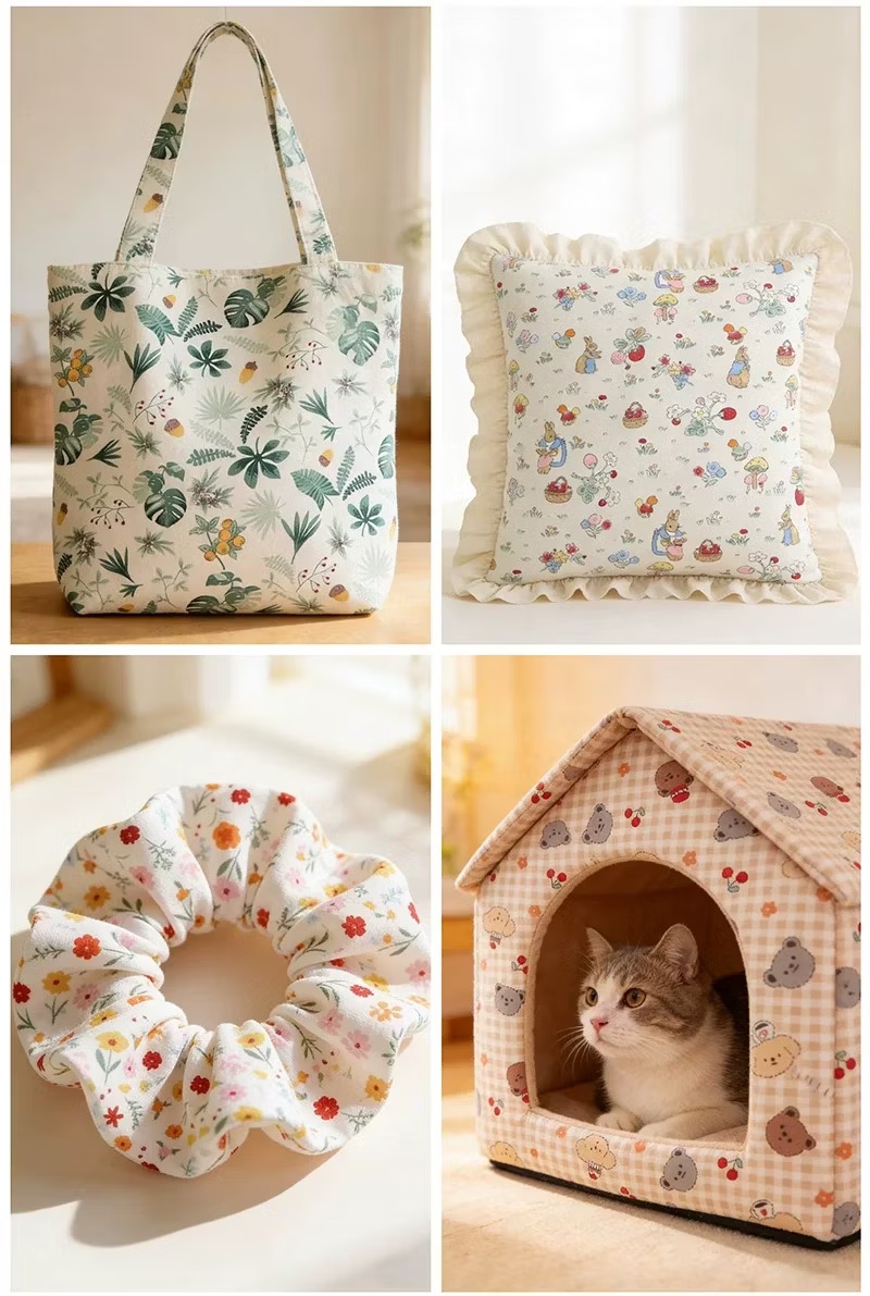Cotton Digital Printed Fabric for Apparel and Decor