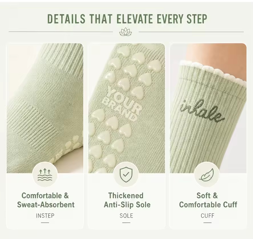 Custom Athletic Grip Socks with Logo