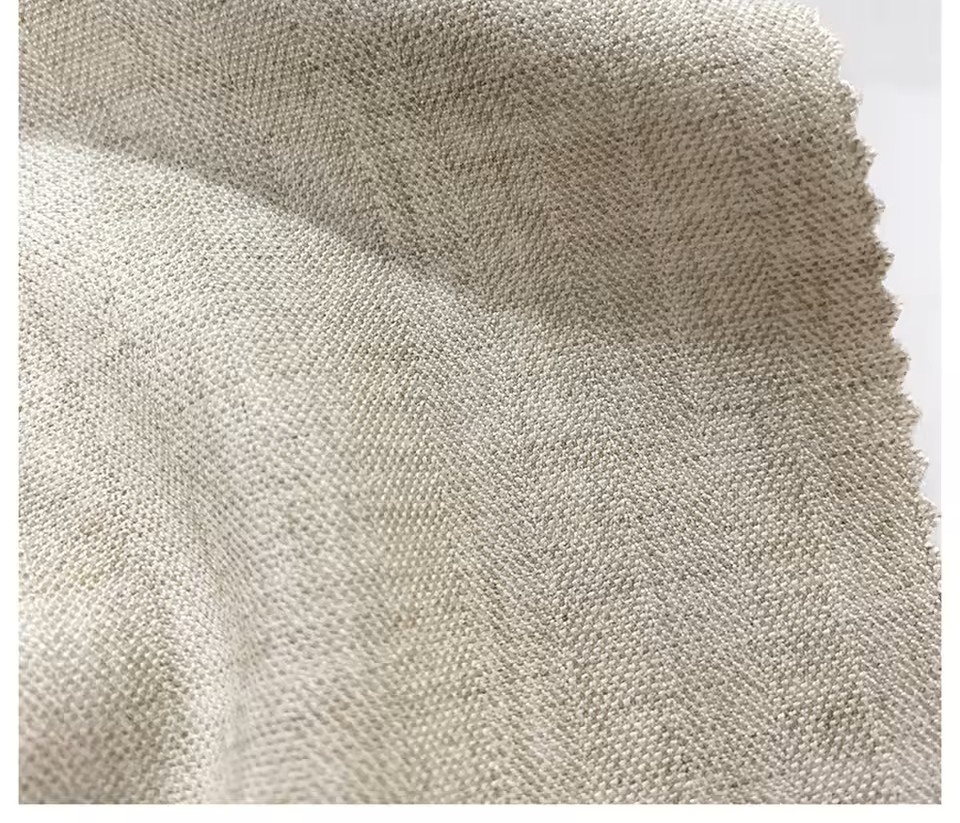Stretch Herringbone Wool Blend Suiting Fabric